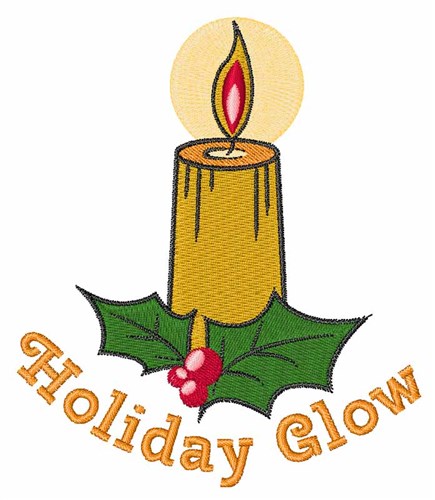 Holiday Glow Machine Embroidery Design
