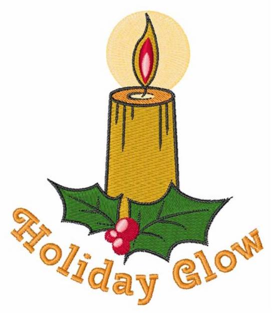 Picture of Holiday Glow Machine Embroidery Design