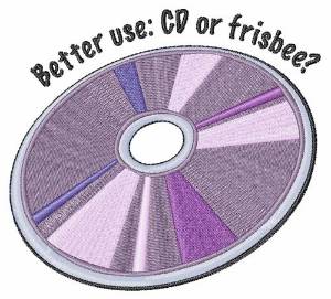 Picture of CD Or Frisbee Machine Embroidery Design