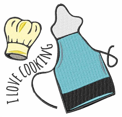 Love Cooking Machine Embroidery Design