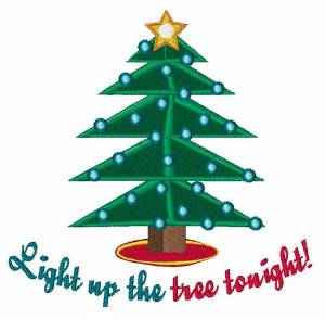 Picture of Light The Tree Machine Embroidery Design