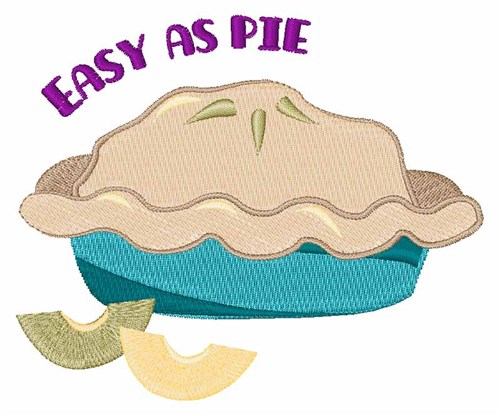 Easy As Pie Machine Embroidery Design