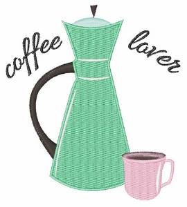 Picture of Coffee Lover Machine Embroidery Design