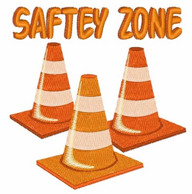 Picture of Safety Zone Machine Embroidery Design