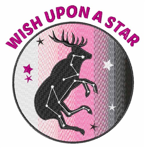Wish Upon Star Machine Embroidery Design