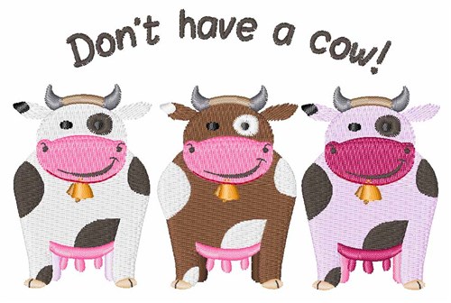 Have A Cow Machine Embroidery Design