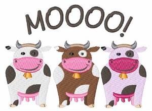 Picture of Moo Cow Machine Embroidery Design