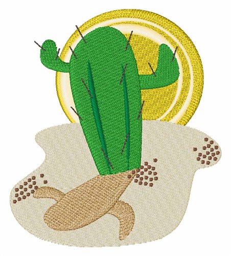 Desert Cactus Machine Embroidery Design