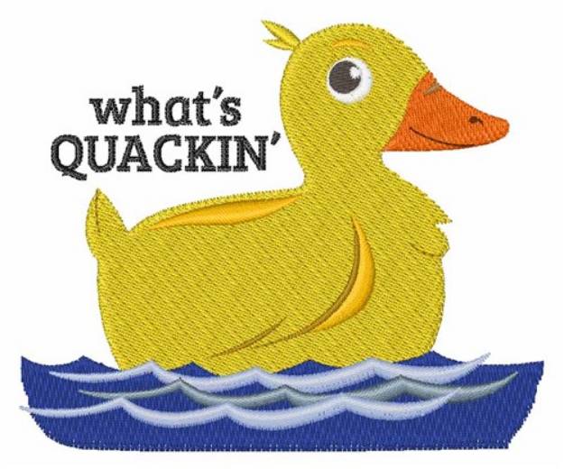 Picture of Whats Quackin Machine Embroidery Design