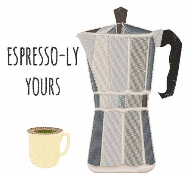 Picture of Espresso-ly Yours Machine Embroidery Design