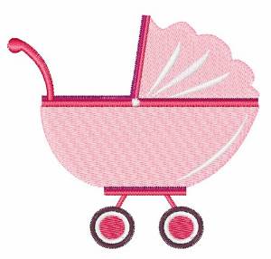 Picture of Baby Stroller Machine Embroidery Design