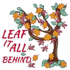 Picture of Leaf It Behind Machine Embroidery Design