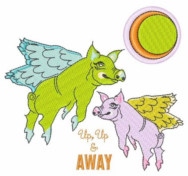 Picture of Up & Away Machine Embroidery Design