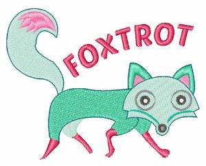 Picture of Fox Trot Machine Embroidery Design