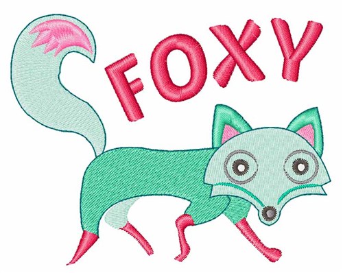 Foxy Machine Embroidery Design