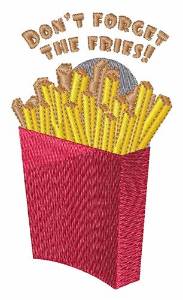 Picture of The Fries Machine Embroidery Design