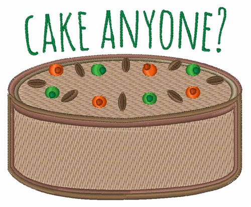 Cake Anyone? Machine Embroidery Design