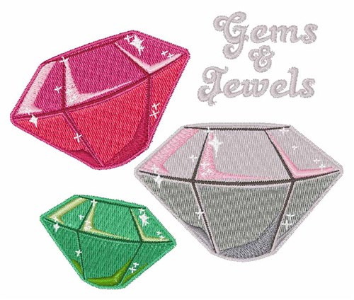 Gems & Jewels Machine Embroidery Design