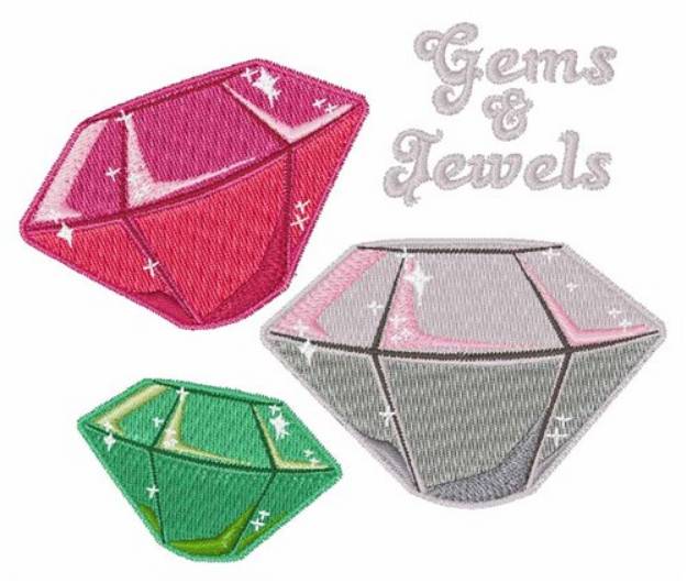Picture of Gems & Jewels Machine Embroidery Design