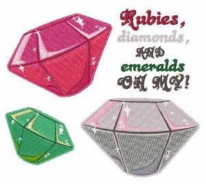 Picture of Emeralds Oh My Machine Embroidery Design