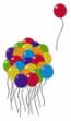 Picture of Bunch Of Balloons Machine Embroidery Design