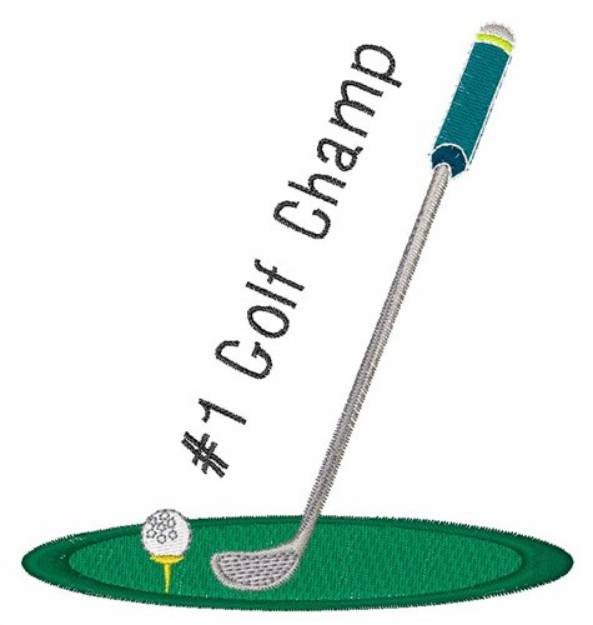 Picture of Golf Champ Machine Embroidery Design