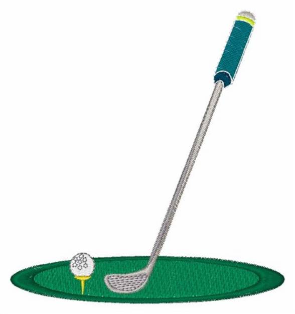 Picture of Golf Club Machine Embroidery Design