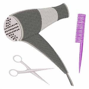 Picture of Beautician Tools Machine Embroidery Design
