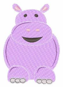 Picture of Cartoon Hippo Machine Embroidery Design
