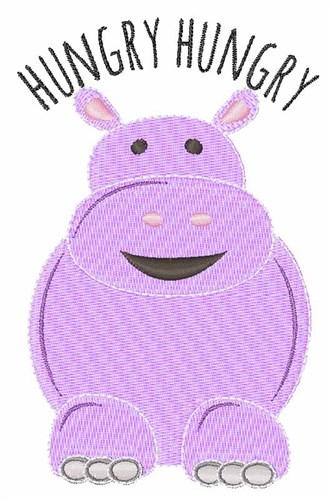 Hhungry Hippo Machine Embroidery Design