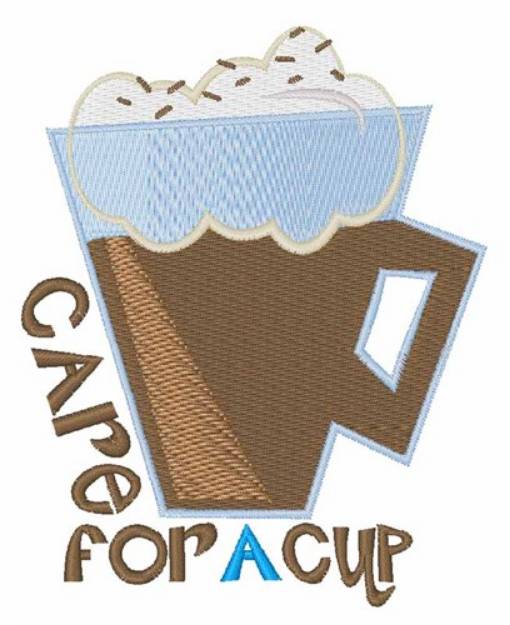 Picture of A Cup Machine Embroidery Design