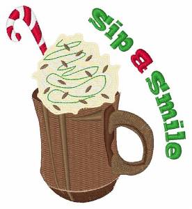 Picture of Sip & Smile Machine Embroidery Design