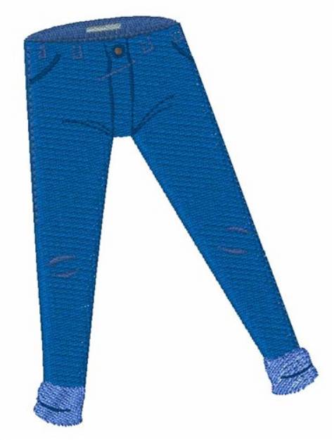Picture of Blue Jeans Machine Embroidery Design