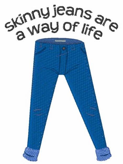 Picture of Skinny Jeans Machine Embroidery Design