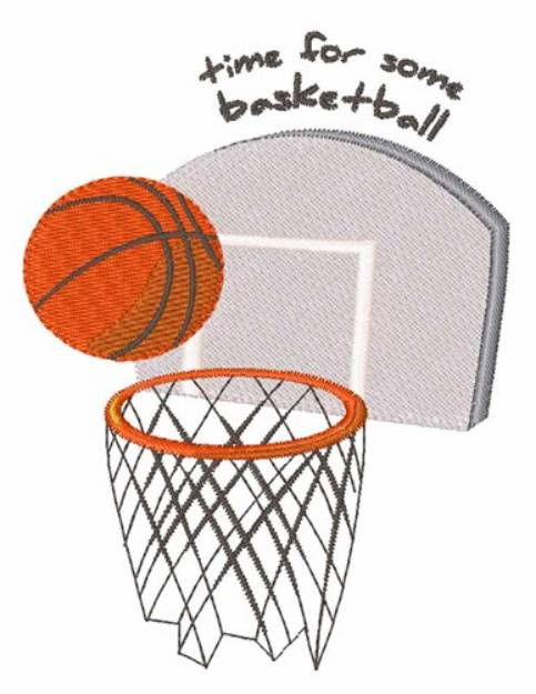 Picture of Some Basketball Machine Embroidery Design