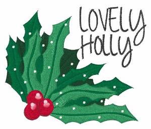 Picture of Lovely Holly Machine Embroidery Design