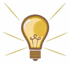 Picture of Light Bulb Machine Embroidery Design