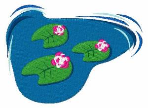 Picture of Pond Lilies Machine Embroidery Design