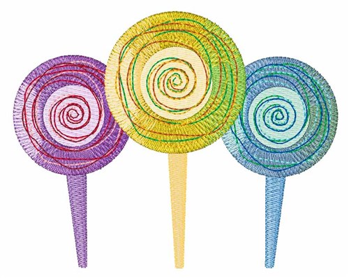 Lollipops Machine Embroidery Design