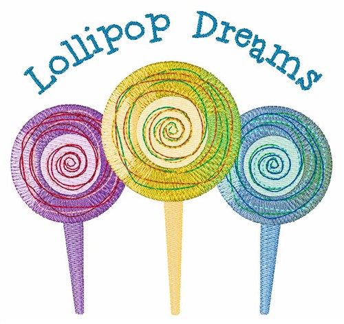 Lollipop Dreams Machine Embroidery Design