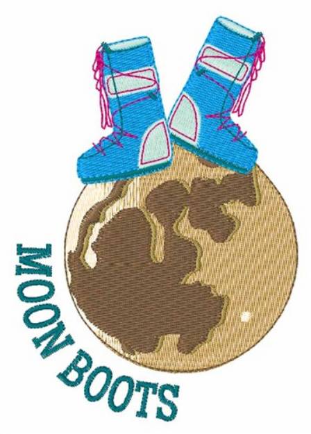 Picture of Moon Boots Machine Embroidery Design