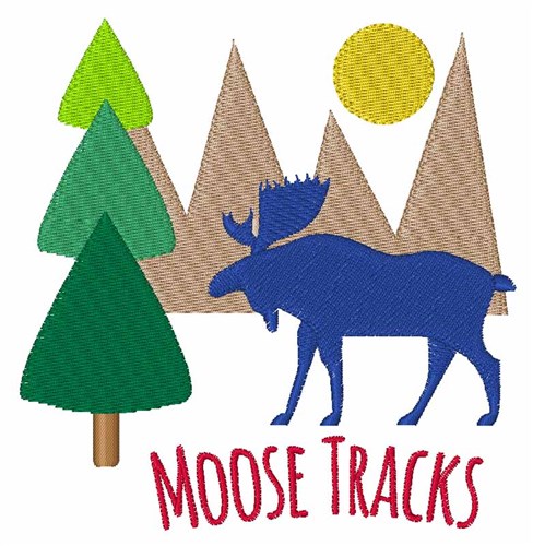 Moose Tracks Machine Embroidery Design