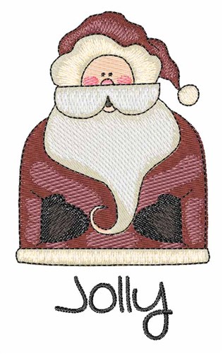 Santa Jolly Machine Embroidery Design