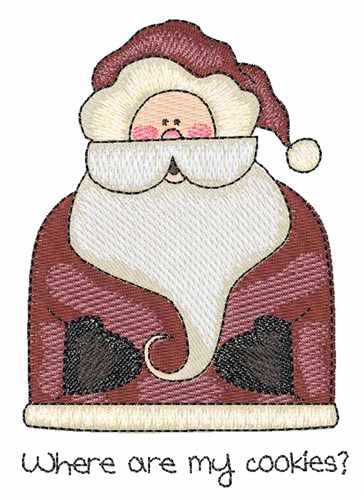 Santas Cookies Machine Embroidery Design