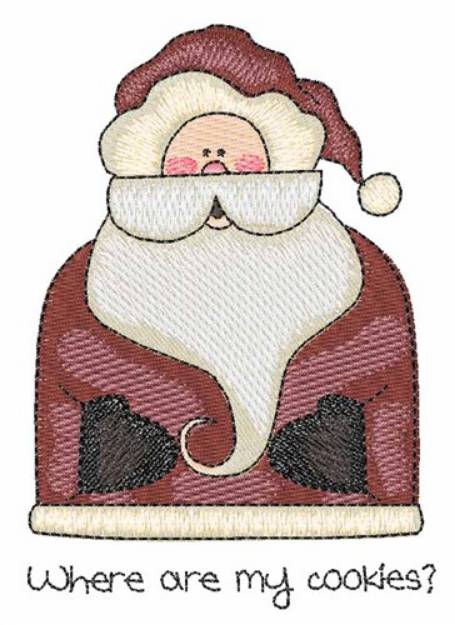 Picture of Santas Cookies Machine Embroidery Design