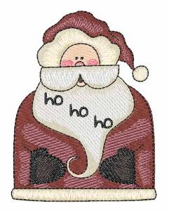 Picture of Santa Ho Ho Machine Embroidery Design
