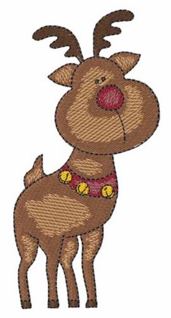 Picture of Rudolph Reindeer Machine Embroidery Design