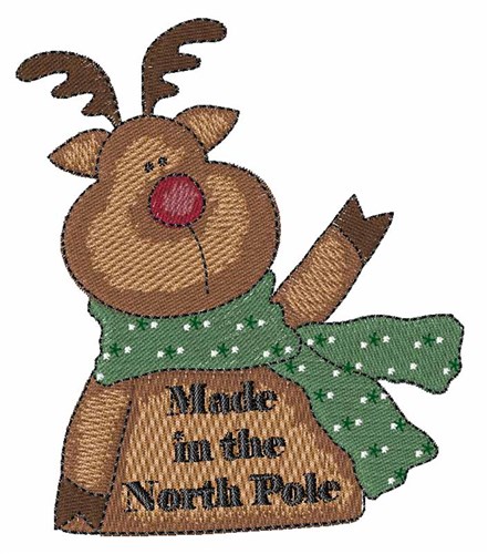 North Pole Made Machine Embroidery Design