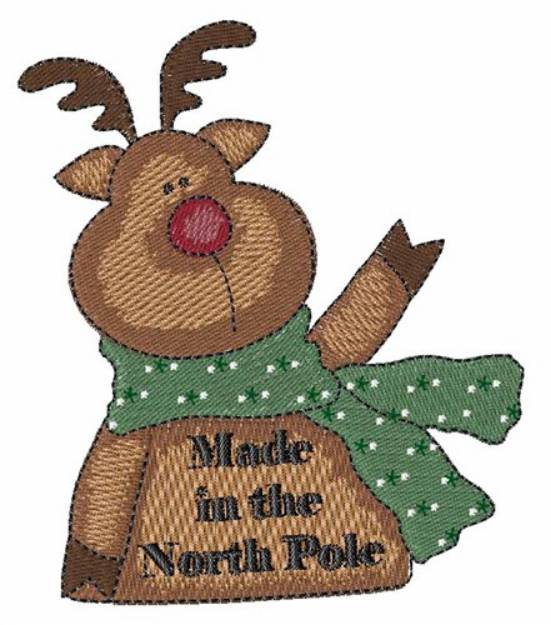 Picture of North Pole Made Machine Embroidery Design
