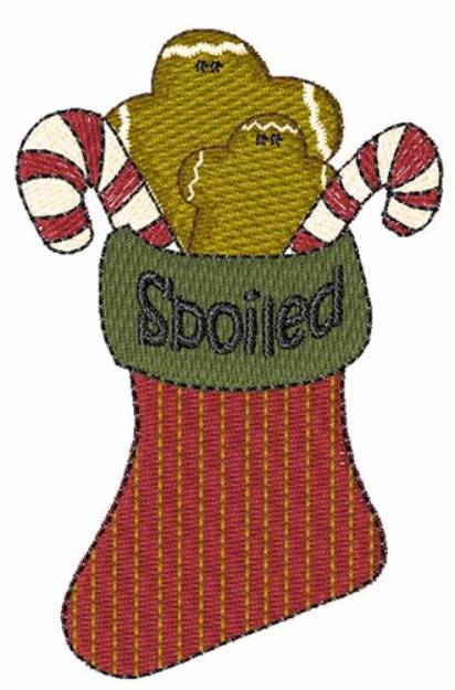 Picture of Spoiled Stocking Machine Embroidery Design